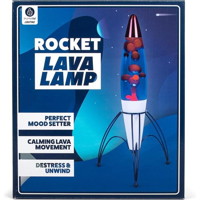 Lampe à lave fusée rétro