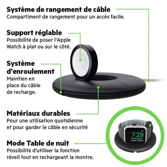 Support de charge passif pour Apple Watch BELKIN Noir