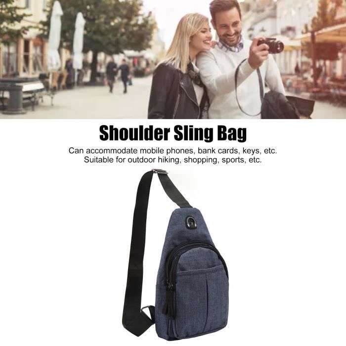 Sac Bandouli re Homme Design Sacoche Poitrine tanche Grande