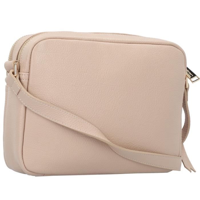 Lancaster Dune Sac à bandoulière Cuir 24 cm 529-71-beigefonce, 529