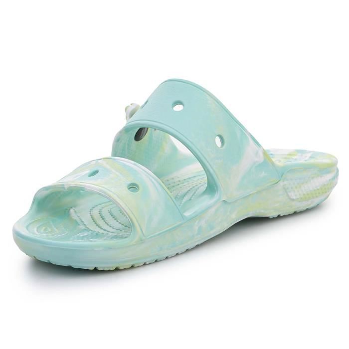 Chaussures CROCS Classic Marbled Turquoise Femme Adulte Bleu