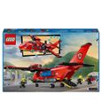 LEGO® 60413 City L’Avion de Sauvetage des Pompiers, Jouet avec 3 Minifigurines de Pilote, Pompière-5
