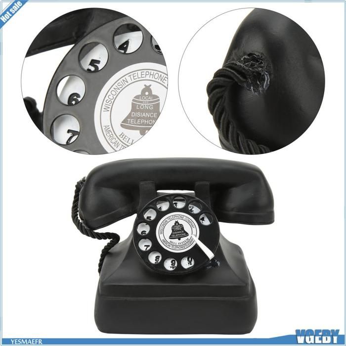 Ehskzjh Téléphone Vintage Rétro, Téléphones Fixes De Style Européen À L
