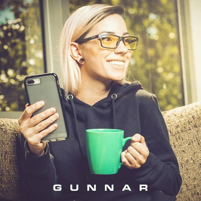 Lunettes Anti Lumière Bleue GUNNAR Vertex Onyx +3.0 - Protection Anti-éblouissement - Neuf Avec étiquettes