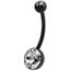 Piercing Nombril Grossesse Bioflex Flexible Noir Tige Strass Blanc Double Strass Enceinte Bebe Cdiscount Au Quotidien