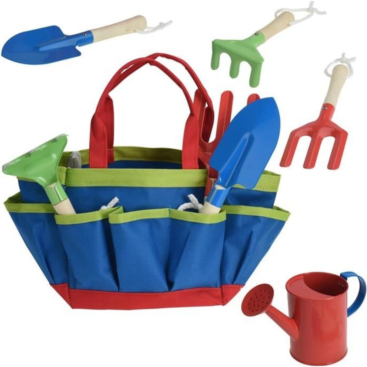 Set De Jardinage Enfant 5 Pièces Sac Outils Jardin Bleu Achat Vente Jardinage Brouette Cdiscount