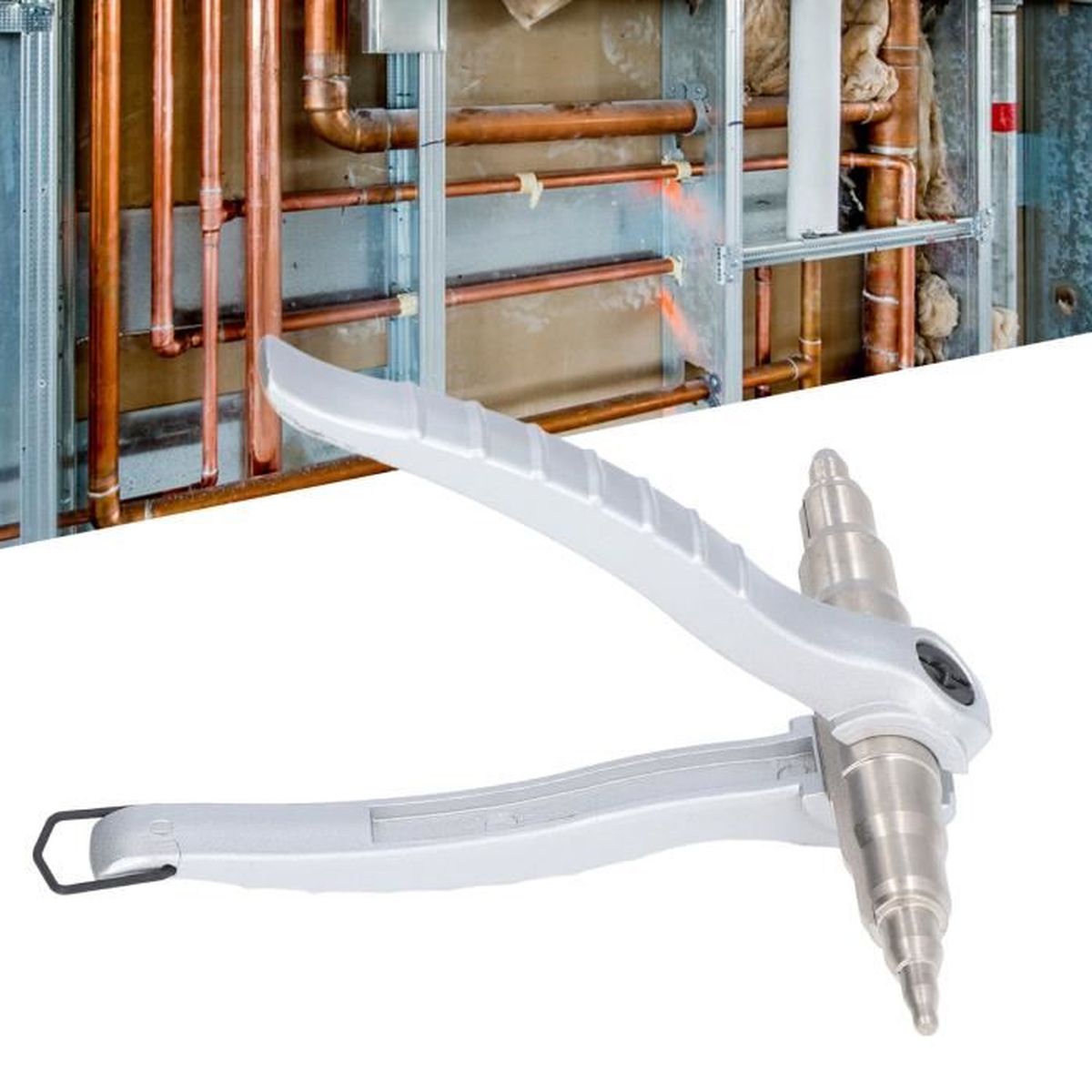 Extendeur Manuel Pour Tubes Cuivre 6-22 Mm - Outil De Réfrigération, Climatisation - Double Tête, Charnière, Acier Allié