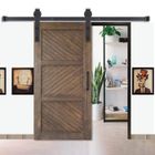 WOTTES 2.3M Simple Porte quincaillerie coulissante de grange en bois antique Roller Kit Système de rail kit portes coulissantes