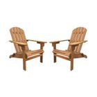 SWEEEK Fauteuil de jardin bois d'eucalyptus (lot de 2) Adirondack Salamanca x2