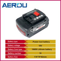 Batterie Li-ion 18 V 5,0 Ah pour Bosch BAT609 BAT610G BAT618 BAT618G BAT612