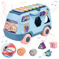 Jouets musicaux pour bébé-avec xylophone et trieur de tambour-éducation précoce-jouets éducatifs pour les enfants de plus de 1 an