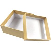 Boîte cadeaux en carton kraft avec couvercle 8,5 cm 3 pièces - MegaCrea DIY {couleur}