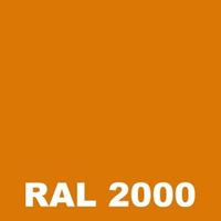 Peinture Metal Rouille - 0.4 L - Bombe 400 mL    - Metaltop - 2000 - Orange jaune 0,4 2000 - Orange Jaune