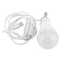 Sonew Ampoule LED 5V USB LED Ampoule Lampe d'urgence pour Camping en plein air Randonnée à domicile Lecture (10W)