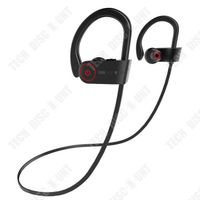 TD® Casque Bluetooth Casque de sport suspendu à l'oreille Casque Bluetooth sans fil Étanche et longue veille