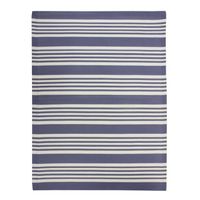 NATOU - Tapis d'extérieur - jardin ou terrasse motifs lignes 180 x 240 cm Bleu
