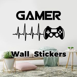 Garcon Gamer Stickers Muraux Avec Art Design Chambre Home Playroom Background Decor Zjq200715227 Bjt Cdiscount Maison