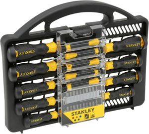 Stanley Coffret De Vissage 57 PièCes Tournevis Standard Phillips Porte Embouts