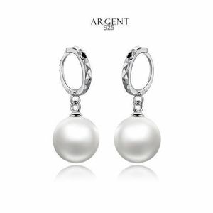 1 1//8/" Rose Mabe Perle Nacre Fleur 925 Sterling Argent Boucles d/'oreilles