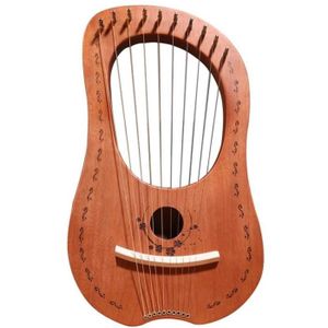 Harpe 16 Cordes Portable Acajou Sculpte A La Main Instrument Niche Grecque Lyre Harpe Lyre Instruments De Musique Et Sono Instruments A Cordes
