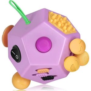Autre jeux éducatifs et électroniques Qumox Fidget Cube II Jouet contre  l'anxiété/le stress à 12 côtés pour adulte et enfant vert
