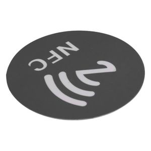 BADGE RFID - CARTE RFID Cikonielf autocollants NFC 125 KHz Autocollants NFC Anti-interférence 125KHz, 20 pièces, pour quincaillerie badge Jaune Noir
