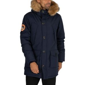 Verri Parka homme gilet manteau bleu marine down jacket parka taille M-Rrp £ 400