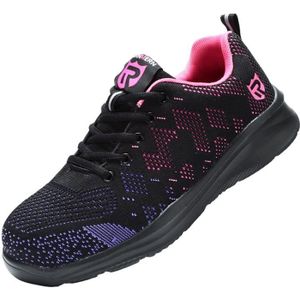 LARNMERN Chaussures de Sécurité Homme Femme Embout Acier Protection Basket de Securite Légèr Respirantes Confortable Chaussures de Travail 
