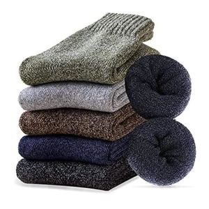 Lot de 5 paires chaussettes femme en laine et coton épais douce  confortables respirantes absorbant pour hiver --taille 25--41 Rose -  Cdiscount Prêt-à-Porter