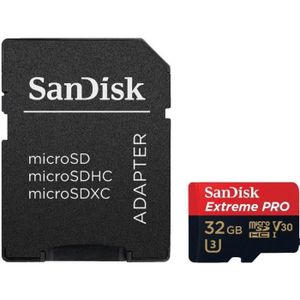 CARTE MÉMOIRE SanDisk Extreme Pro micro SDHC 32Go Classe 10 UHS-