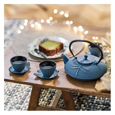 Théière Japonaise en Fonte Émaillée Oitomi Sai Aoe 500ml | Mon Armoire à Thé
