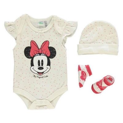 Coffret Cadeau v tements Naissance 3 pi ces Disney Minnie B b