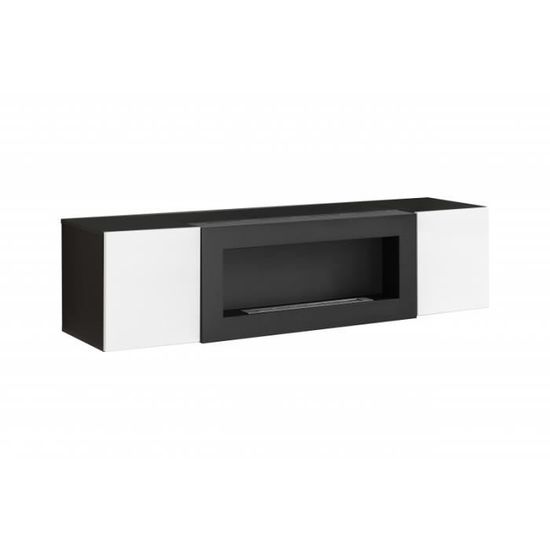 Meuble Tv Commode Fly Sbk Meuble Tv Noir Et Blanc Achat
