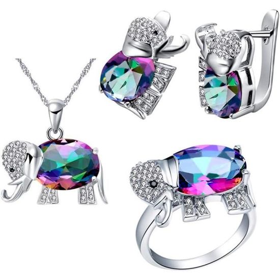 Purelei Kahakai Parure Bijoux Femme Acier Inoxydable - Collier Et Boucles D'Oreilles Avec Perles Keshi