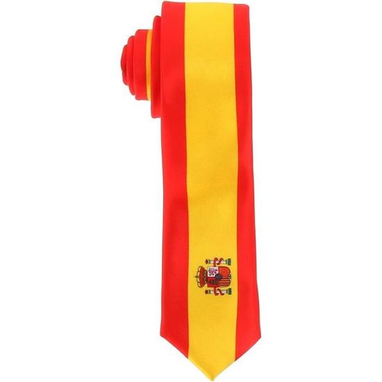 Cravate élégante Drapeau Américain Doré – Polyester Noir – Longueur Classique – Neuve Sans étiquette