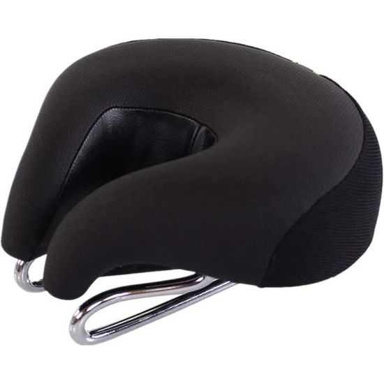 Selle De Vélo Gel Confort Justek 5140 - Noire, Pour MTB/VTT, Longue 295mm