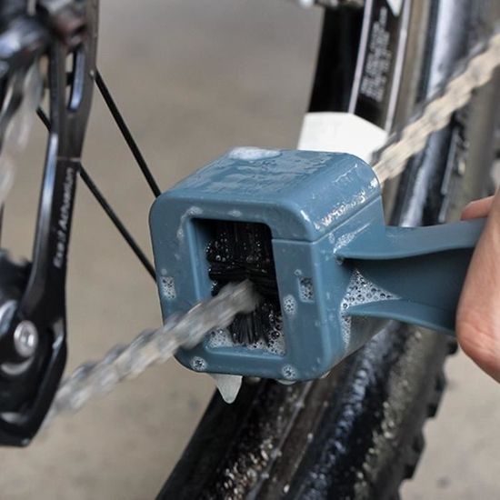 Kit De Nettoyage Pour Chaîne De Vélo - Brosse Nettoyeur Rapide Chaîne VTT Route - Nettoyage Complet