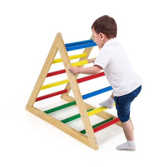 Test du DREAMADE Triangle Montessori : l'escalade 4 en 1 pour enfants