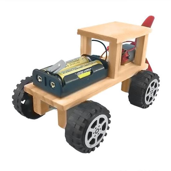 Kit De Modèle D'expérience Scientifique En Bois Bricolage Voiture