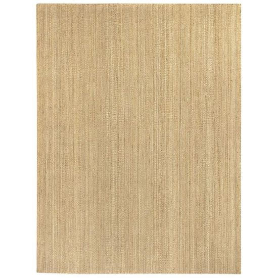 HAMID - Tapis de Jute Menara, 100% Fibre de Jute Naturelle, Tapis Jute Round et Decoratif, Tissé à la Main, Salon, Chambre, Tapis de Couloir - (120x120cm