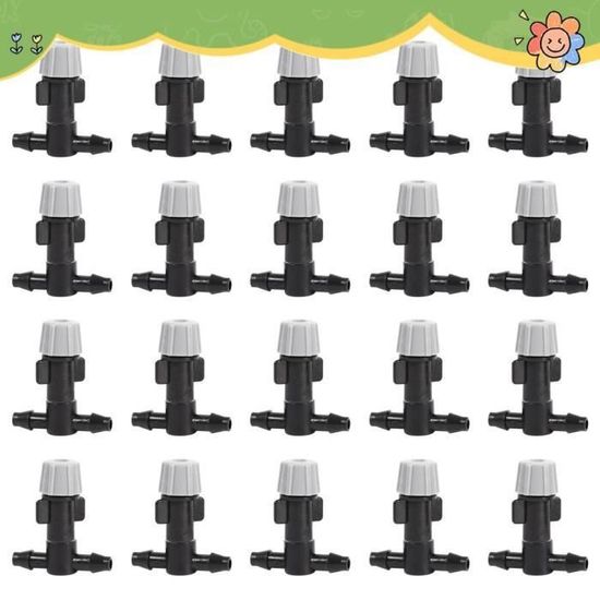 Buse D'arrosage à Brouillard D'eau Mâle 1/2 3/4, Buse De Pulvérisation De Jardin à 7 Voies Pour Accessoires D'irrigation De Serre De Jardin, 1 Ensemble