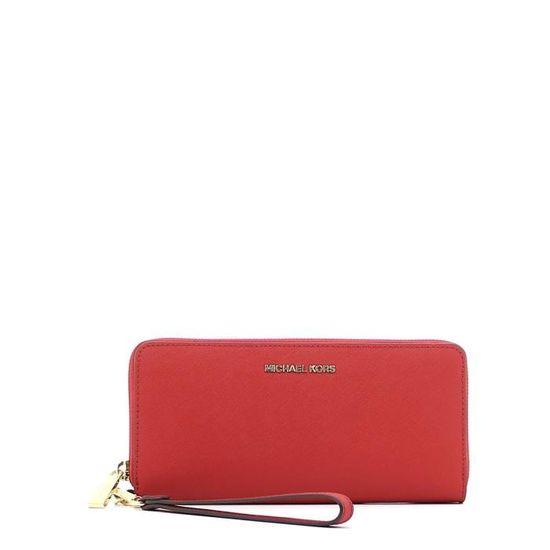 Michael Kors Etui a sangle continental Jet Set Travel 32S5GTVE9L BRIGHT RED UN BRIGHT RED Cdiscount Bagagerie Maroquinerie