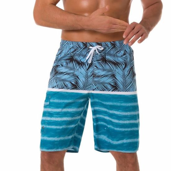 Short Plage Style Short De Bain Homme Misfuso - Séchage Rapide Couleur Dégradée - Confort Plage Et Piscine Short Bain Homme Séchage Rapide