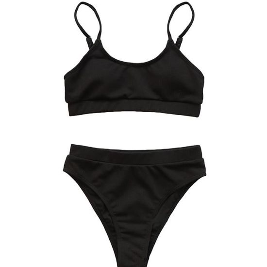 Jette - Bikini Taille Haute Côtelé