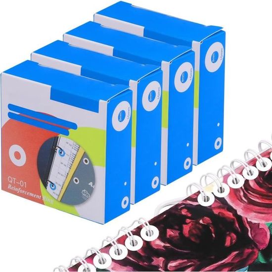 800 Renforts Autocollants Pour Classeur - Œillets De Renfort Multicolores Pour Documents