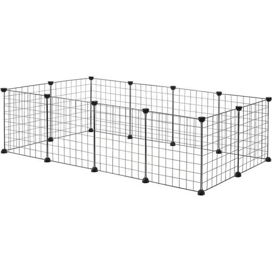 Clapier Pour Lapin – Grande Cage Intérieur/extérieur En Fer Galvanisé, 5 Portes, Sans Fond – Pour Lapins, Cochons D'Inde, Rongeurs. - 12