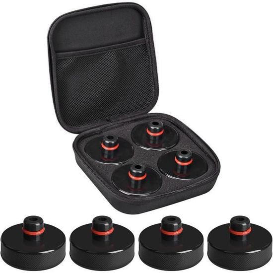 4 Cuscinetti Gomma Per Cric Tesla Model 3/Y/X/S - Adattatore Jack Pad, Protezione Batteria E Telaio - Foto 5