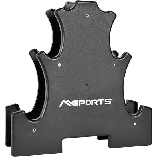Support D'Haltères En Néoprène SquEqu - 6 Positions, Plastique Léger, Pour Haltères 0.5 à 14.5 Kg, Rangement Fitness