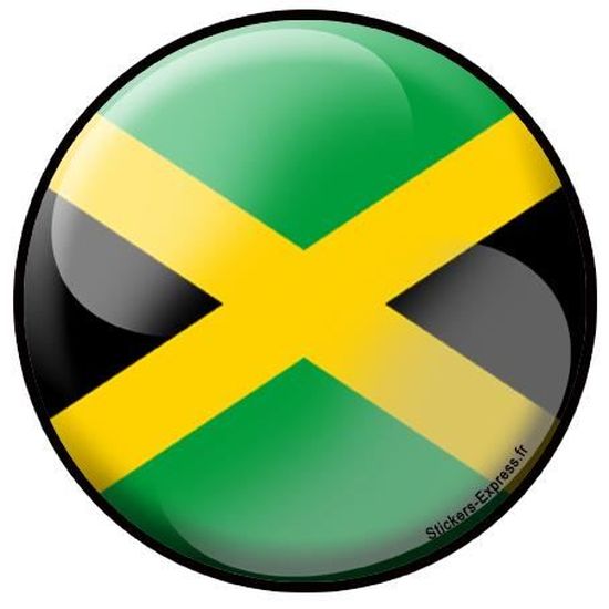 Bracelet En Bois élastique Drapeau Jamaïcain - Diamètre 6 Cm Extensible, Noir/jaune/vert - Neuf étiqueté