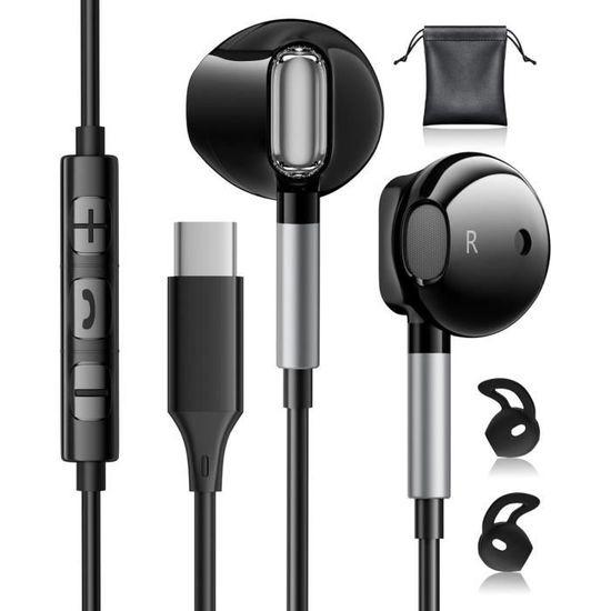 Écouteurs Intra-auriculaires Pour IPhone - Blanc - Connexion Jack 3,5mm Et USB-C - Neufs Dans L'emballage